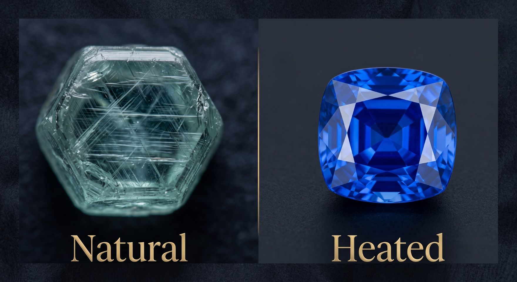 Unheated sapphire vs heat treated sapphire value price difference guide